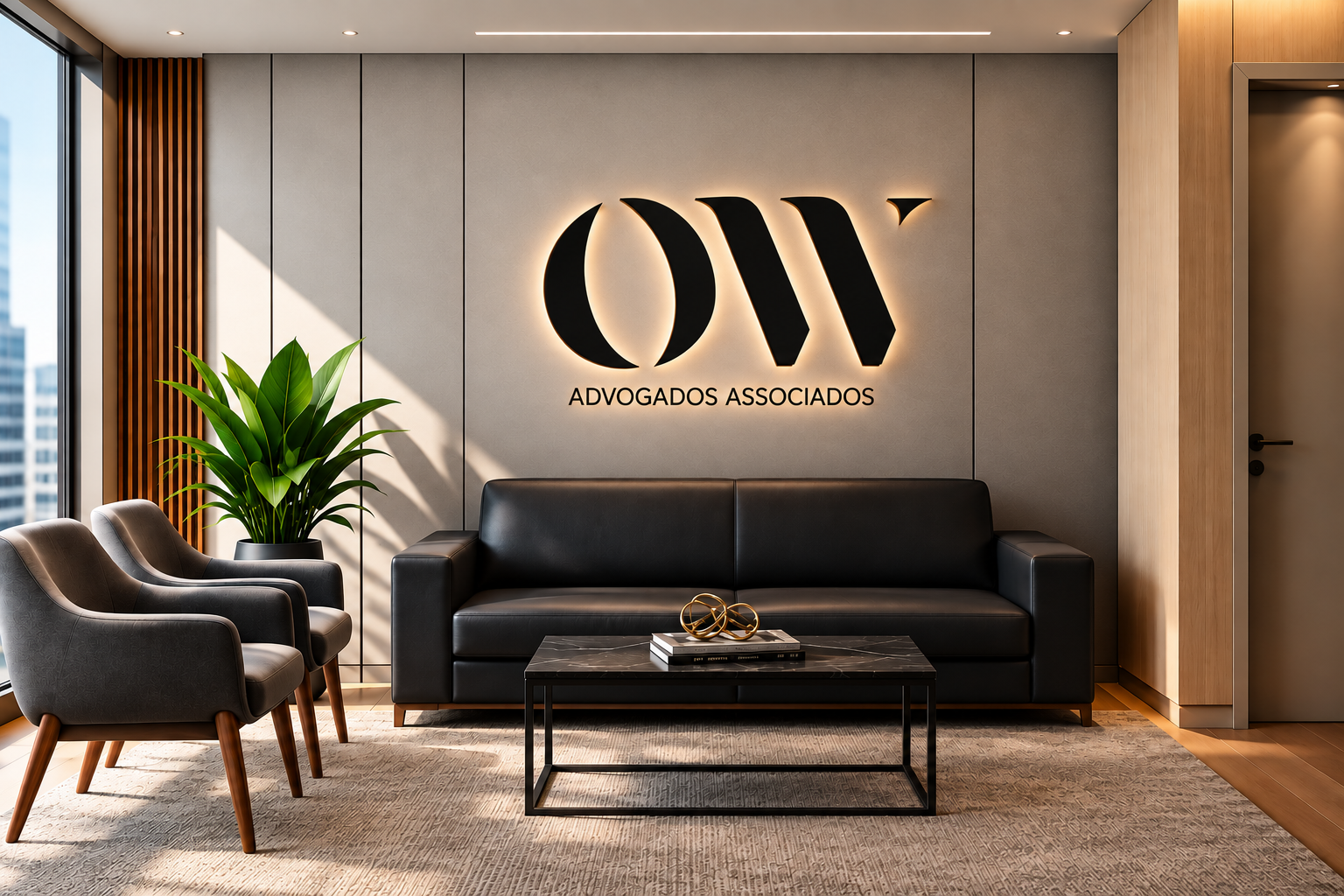Recepção do escritório OW Advogados